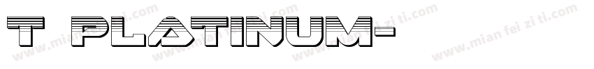 T Platinum字体转换